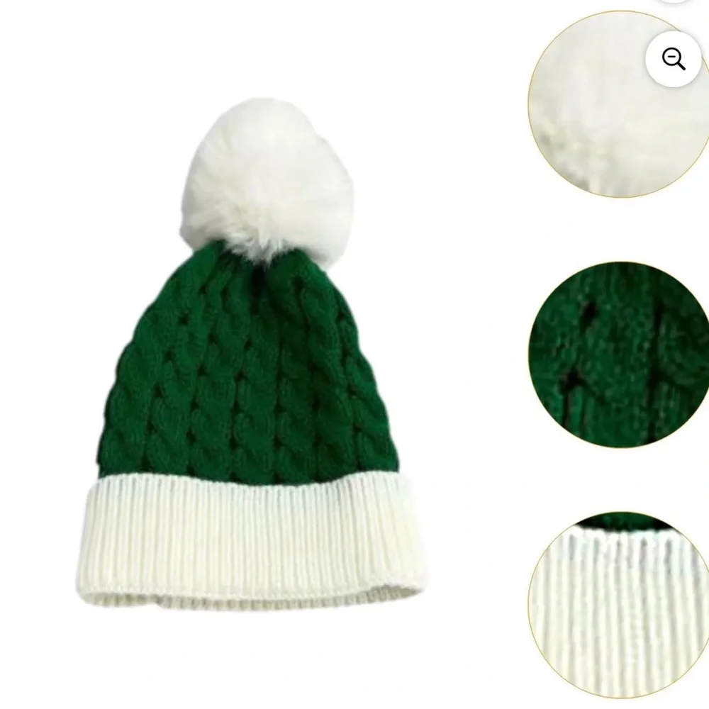 Christmas Knitted Hat for Baby, Santa Hat for Kid Toddler Baby, Xmas.